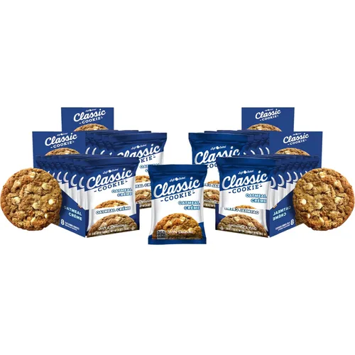 Vista 31 de Galletas Classic Cookie suaves horneadas con relleno de crema y galleta, hechas con chips de crema blanca Hershey's® Premier, 2 cajas, 16 galletas
