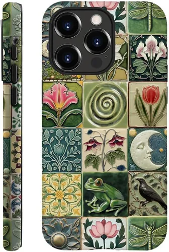 Vista 19 de DAIZAG Funda compatible con iPhone 11, funda duradera de protección contra golpes para niñas y mujeres, cruz bíblica, collage de flores