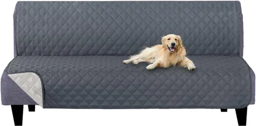 Vista 151 de U-NICE HOME Funda para sillón reclinable, reversible, con correas elásticas, resistente al agua, protege de perros y mascotas, sillón pequeño