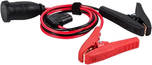Vista 6 de Pinzas de cocodrilo para batería, clip para encendedor de cigarrillos, enchufe de toma de corriente, cable de refuerzo de 30 A, fusible de 12 V/24