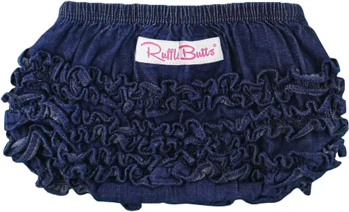 RuffleButts Bloomer tejido con volantes para bebéniñas pequeñas