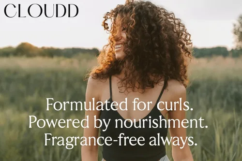 Vista 4 de CLOUDD Mousse para peinar rizos sin fragancia, 100% libre de fragancia y sin aceite esencial, sin perfume, sin aerosol