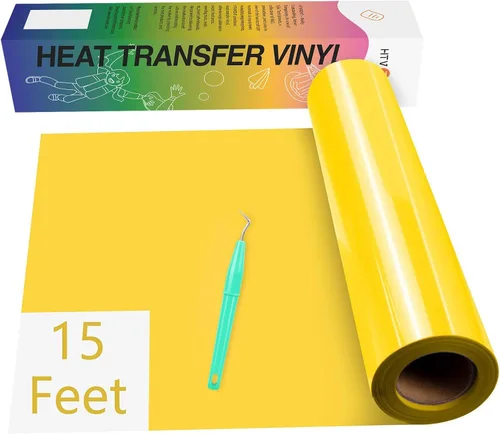 Vista 38 de HTVRONT Paquete de 8 vinilos de transferencia de calor HTV de 12 pulgadas x 3 pies para camisetas, vinilo para planchar con 8 colores surtidos