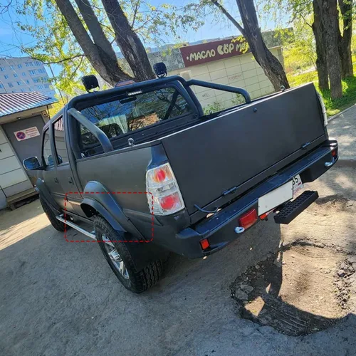 Vista 8 de Guardabarros flexibles de 2 pulgadas de goma para ruedas de vehículos - Fácil de instalar, 3.2 metros por rollo
