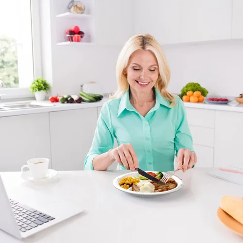 Vista 6 de Eaasty 2 placas bariátricas para control de porciones, placa de control de porciones para pérdida de peso, dieta bariátrica dividida, contenedor
