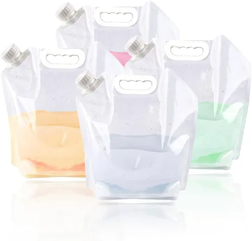 Vista 7 de Supant - Bolsa de contenedor plegable para agua de emergencia, congelable, sin BPA, recipiente plegable de agua de plástico para exteriores