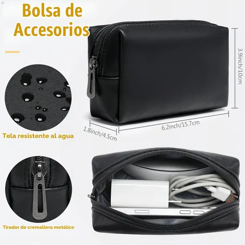 Vista 5 de Funda portátil HYZUO de 15 pulgadas con soporte para MacBook Air 15 M4 A3241 M3 A3114 M2 A2941 2025-2023, 15" Surface Laptop 7/6/5/4, MacBook Pro 15