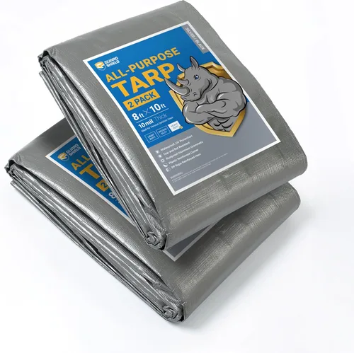 Vista 70 de GUARD SHIELD - Lonas impermeables, de polietileno, cuadradas, gruesas, resistentes a los rayos ultravioleta, con ojales, para exteriores, 12 x 24