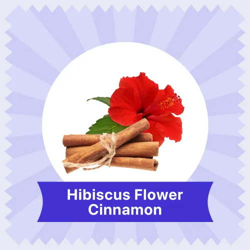 Vista 3 de BLUE TEA - Té de hibisco - 18 unidades (paquete de 2) - Canela - Bolsa de té a base de plantas piramidales Té de hierbas Té que mejora el brillo