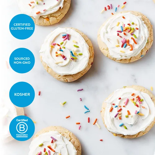 Vista 5 de King Arthur - Mezcla para pastel sin gluten, confeti, 18 onzas