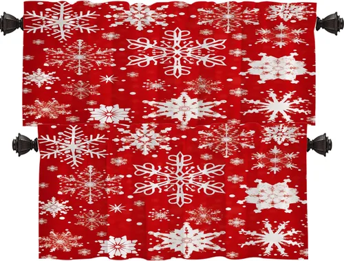 Vista 17 de Shrahala Beige Art Tier Curtains for Kitchen Windows, Brown Words Spiritual Cafe Curtain Multilayer Polyester Blackout Half Valances for Windows 2