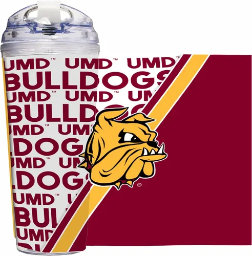 Vista 79 de Rico Industries NCAA - Vaso de acrílico estándar de 24 onzas con tapa con bisagras, vaso de doble pared con licencia oficial y popote