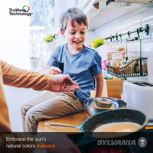 Vista 5 de Sylvania - Bombilla LED TruWave Serie Natural PAR30, equivalente a 75 W, eficiente 9 W, base media, regulable 5000 K, luz diurna, 1 paquete