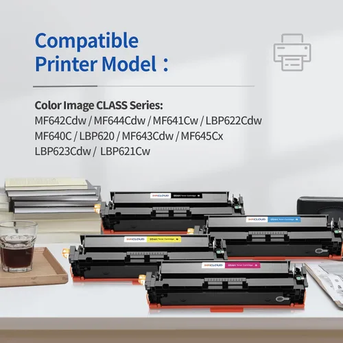 Vista 8 de INKCLOUD CRG 054H - Cartucho de tóner compatible con Canon 054H CRG-054H para impresora láser Color ImageClass LBP622Cdw MF644Cdw MF642Cdw MF641cw