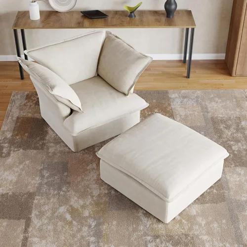 Vista 5 de Sofá modular otomano, sofá modular y minimalista para sala de estar moderna, para oficina y casa