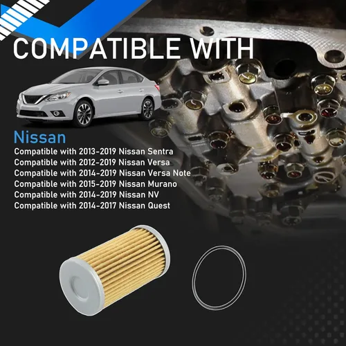 Vista 2 de RE0F11A JF015E - Kit de juntas de cárter de aceite y filtros de transmisión compatible con Nissan Versa Sentra Versa Note 2012-2019 sustituye a