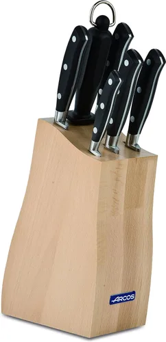 Vista 11 de ARCOS Juego de Cuchillos 5 Piezas Nitrum Acero Inoxidable y Hoja mm. 132.28 oz. Cuchillo de Cocina Profesional para Cortar Variedad de Alimentos