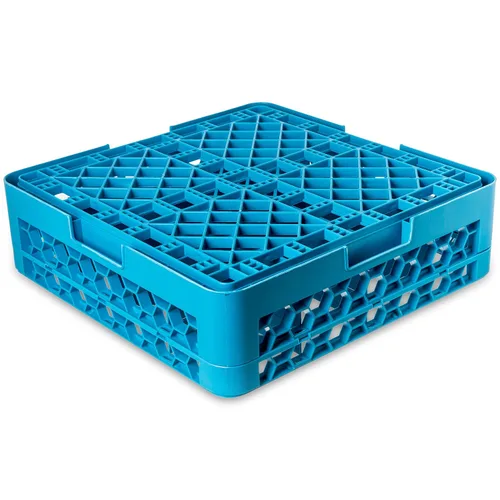 Vista 2 de Carlisle FoodService Products Opticlean - Estante para vasos de 16 compartimentos con 1 extensor para cocinas y restaurantes, plástico, 19.875 x