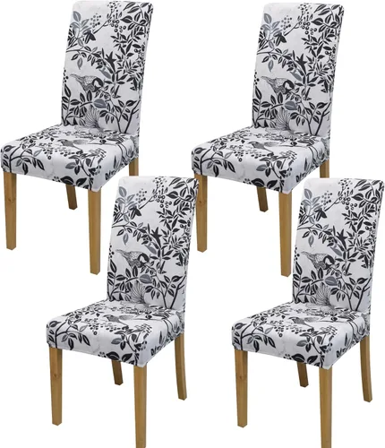 Vista 29 de BIETYONE - Fundas para sillas de comedor, juego de 2 fundas para sillas de comedor o cocina, lavables, protectoras, para sillas Parsons