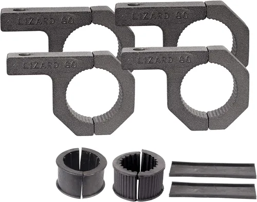 Vista 10 de Abrazaderas de barra – Paquete de 4 abrazaderas horizontales de jaula enrollable de 0.75 pulgadas, 0.875 pulgadas, 1.0 pulgadas, abrazadera de barra