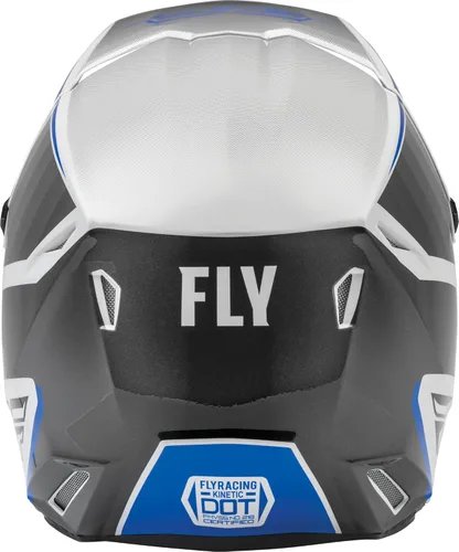 Vista 2 de Fly Racing Kinetic Drift Casco para adultos, modelo 2022 (color azul/carbón/blanco, talla XL)