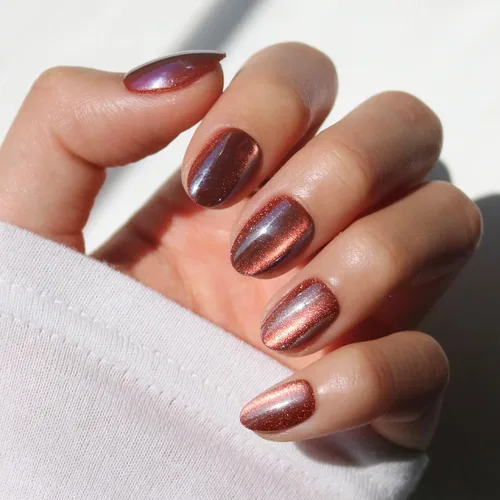 Vista 23 de Glamnetic - Wild Card Uñas postizas con acabado UV opaco, cortas, de punta de almendra, uñas pastel de calidad de salón en 12 tamaños - Kit de 24