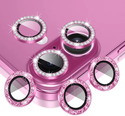 Vista 64 de AGVEE Paquete de 6 unidades para iPhone 12 Pro/12/12 Mini/11 Pro Max/11 Pro/11 Pro/11 Protector de lente de cámara, anillo de metal brillante