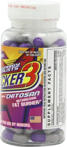 Vista 2 de Stacker 3 - Quemador de grasa metabolizante con quitosano, cápsulas, botella de 100