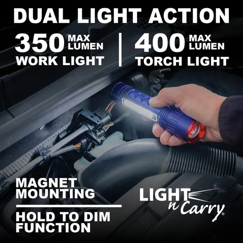 Vista 5 de Clore Automotive - Linterna recargable LED y luz de trabajo combinado (LNC330)