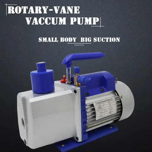 Vista 8 de Bomba de vacío de 110V 7CFM Bomba de vacío de paletas rotativas Bomba de vacío de doble etapa con filtración de cinco capas y ventana de aceite