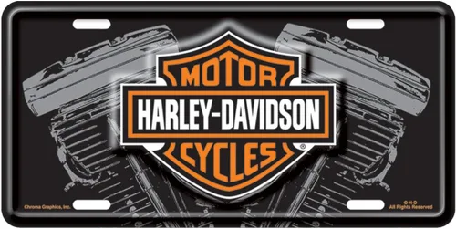 Placa de matrícula de motor V Twin de Harley Davidson