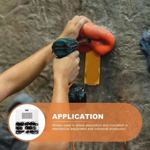 Vista 5 de Baluue 2 juegos de 260 tuercas de empuje estrella de diente interno, arandelas de bloqueo de velocidad rápida, arandelas de bloqueo a presión, clips