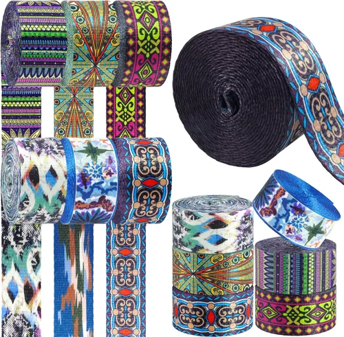 Vista 18 de 6 Rollos Cinturón de Nylon de 1.5 Pulgadas con Flecha Correas de Nylon Correas para Bolso Correas para Mochila Cinturón de Nylon para Cinturón