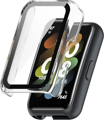 Vista 7 de [Paquete de 6] Funda protectora de pantalla compatible con Huawei Honor Band 6/7, Huawei Band 6/6 Pro/7 protector de pantalla para Huawei Band PC +