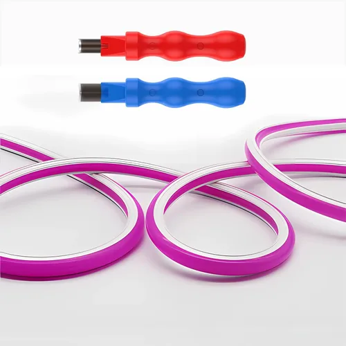 Vista 15 de JARBIH Cubierta de tira de luz LED flexible de neón separada, 16.4 pies 0.236 in sin desgaste, cubierta de difusor de silicona flexible con 2