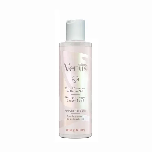 Vista 8 de Gillette Venus Limpiador íntimo de aseo 2in1 y gel de afeitado para el cabello púbico del bikini y la piel 6.4 oz