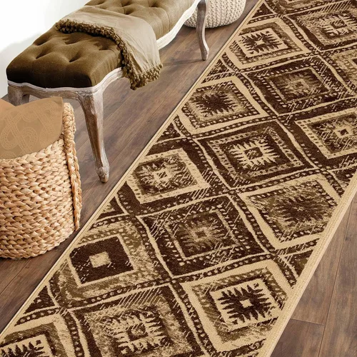 Vista 20 de Superior Indoor Area Rug or Runner, Modern Geometric Abstract Floor Decor, Jute Backed Rugs for Bedroom, Entryway, Living/Dining Room, Kitchen