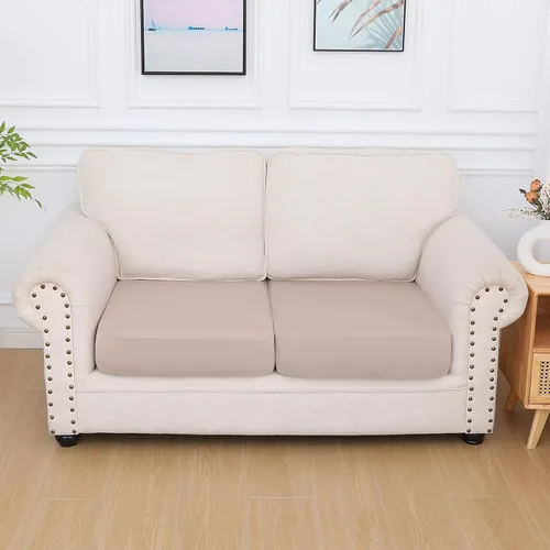 Vista 47 de hyha Fundas de cojín de sofá estampadas, fundas de sofá florales lavables para sofás con 2 cojines, fundas de cojín de patrón elástico para muebles