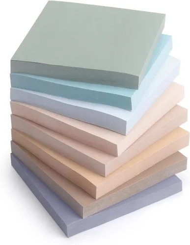 Vista 10 de Eastern Wolf 8 blocs de notas adhesivas de 3 x 3 pulgadas, 8 notas adhesivas de varios colores brillantes, 85 hojas/bloc