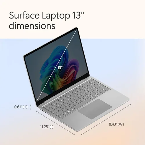 Vista 4 de Microsoft Surface Laptop – Edición Smurface (2025), PC con Windows 11 Copilot+, pantalla táctil de 13 pulgadas, Snapdragon X Plus (8 núcleos), 16GB