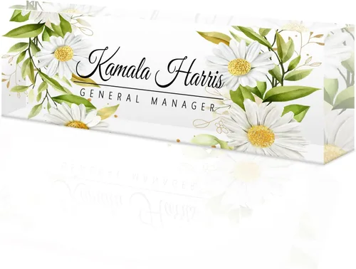 Vista 61 de Desk Name Plate Custom, Acrylic Name Plate, Personalized Name Plates for Office Gifts,Desk Decor,Teacher,Employee Appreciation Gifts
