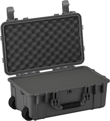 Condition 1 Estuche rígido grande de 22 pulgadas con cerradura con espuma, caja protectora impermeable para cámara, equipo táctico, científico,
