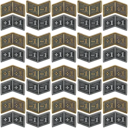 40 fichas de metal antiguo con bolsa de terciopelo Magic The Gathering Token Criature Stats o contadores de lealtad para juegos de cartas MTG CCG,