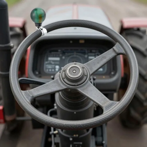 Vista 5 de Lunsom Pomo giratorio para volante, accesorio de mango eléctrico suicida en forma de bola, ayuda de giro para tractores, carretillas elevadoras