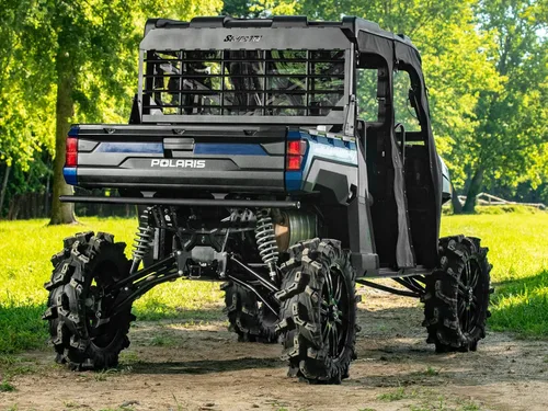 Vista 2 de SuperATV Headache - Soporte para parabrisas trasero para Polaris Ranger XP 1000 2017+ Capacidad de peso de 150 libras 2 posiciones Pasadores