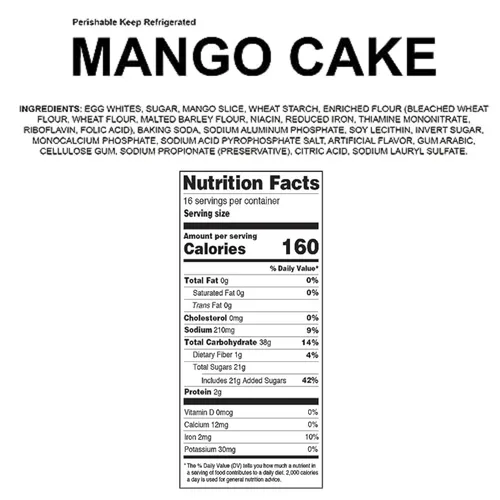 Vista 2 de ANDY ANAND CHOCOLATIER Pastel de mango de 9 pulgadas, 2.6 libras, rico postre tropical con rodajas de mango real, textura suave y húmeda y acabado