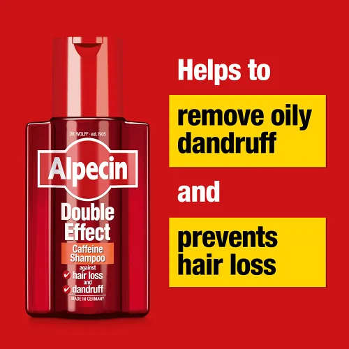 Vista 3 de ¡Nuevo! Champú Alpecin de doble efecto con cafeína que combate la caspa y la pérdida de cabello, 6.8 fl oz por ALPECIN