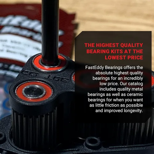 Vista 8 de FastEddy Bearings Compatible con el kit de rodamientos sellados Traxxas Slash (4WD)
