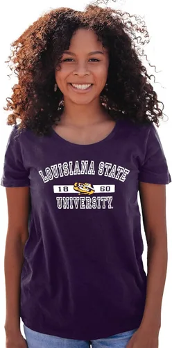 Vista 18 de Blue 84 NCAA - Camiseta con licencia oficial de la NCAA para mujer, color del equipo atlético