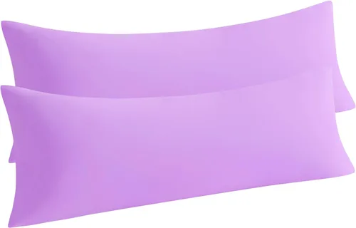 Vista 50 de NTBAY Juego de 2 fundas de almohada estándar, paquete de 2 fundas de almohada de microfibra cepillada de 20x26, suaves, resistentes a las arrugas, a